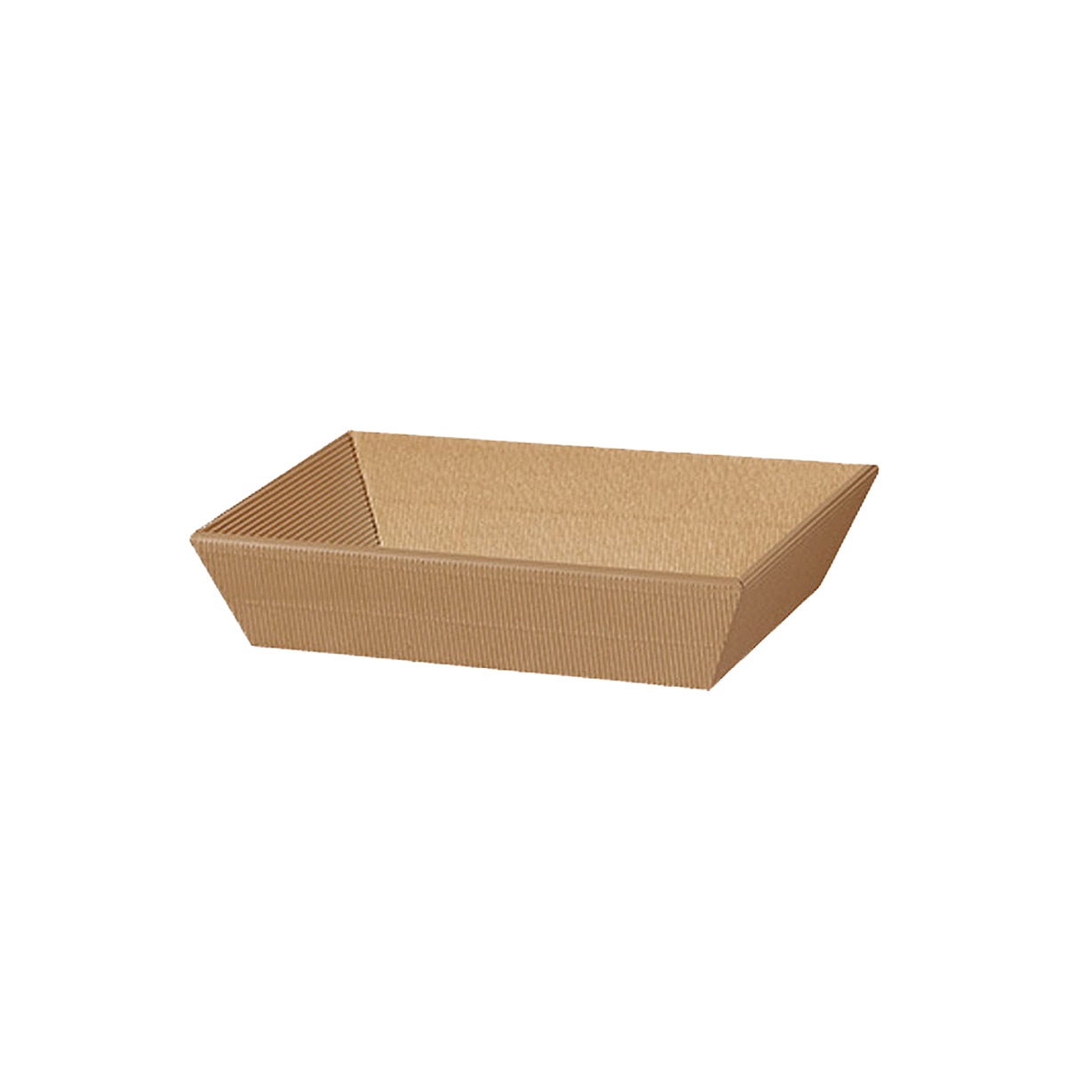 Präsentkorb Geschenkkorb natur braun flach, rechteckig, klein