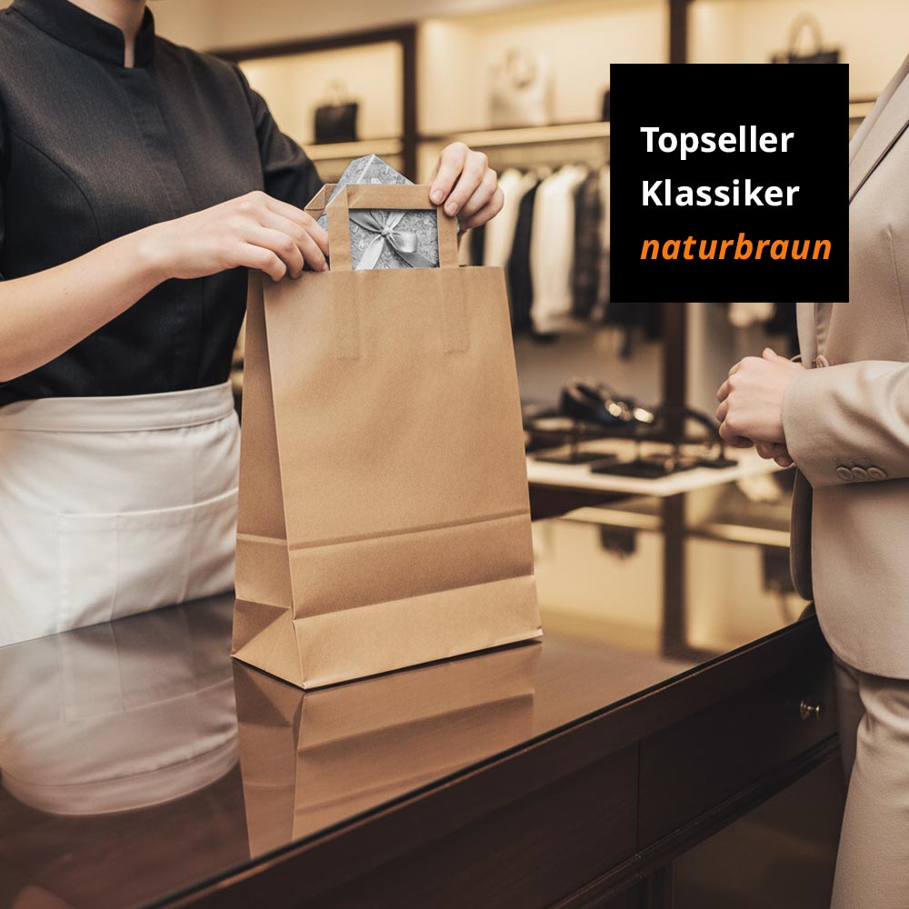 topseller klassiker papiertüten braun