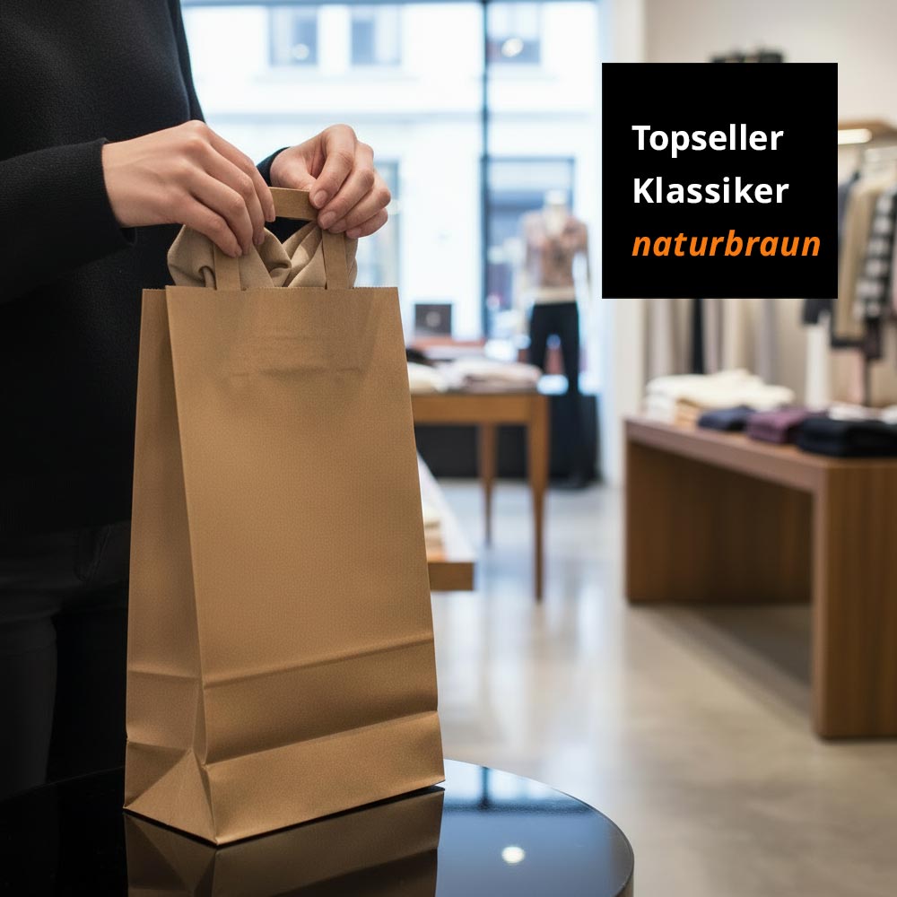 topseller klassiker papiertüten braun