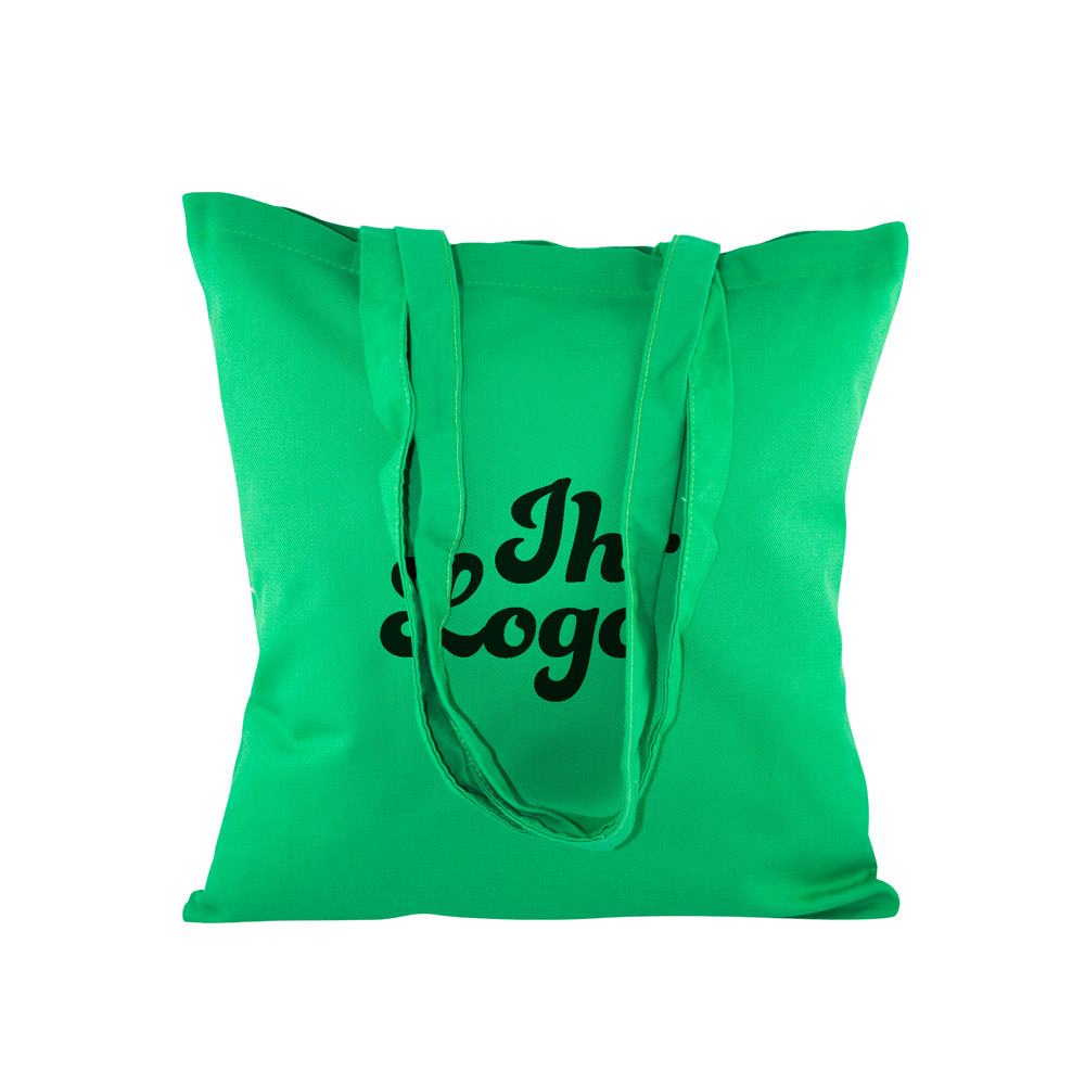 Baumwolltaschen farbig 38x42, H:70cm bedruckt, mit Druck