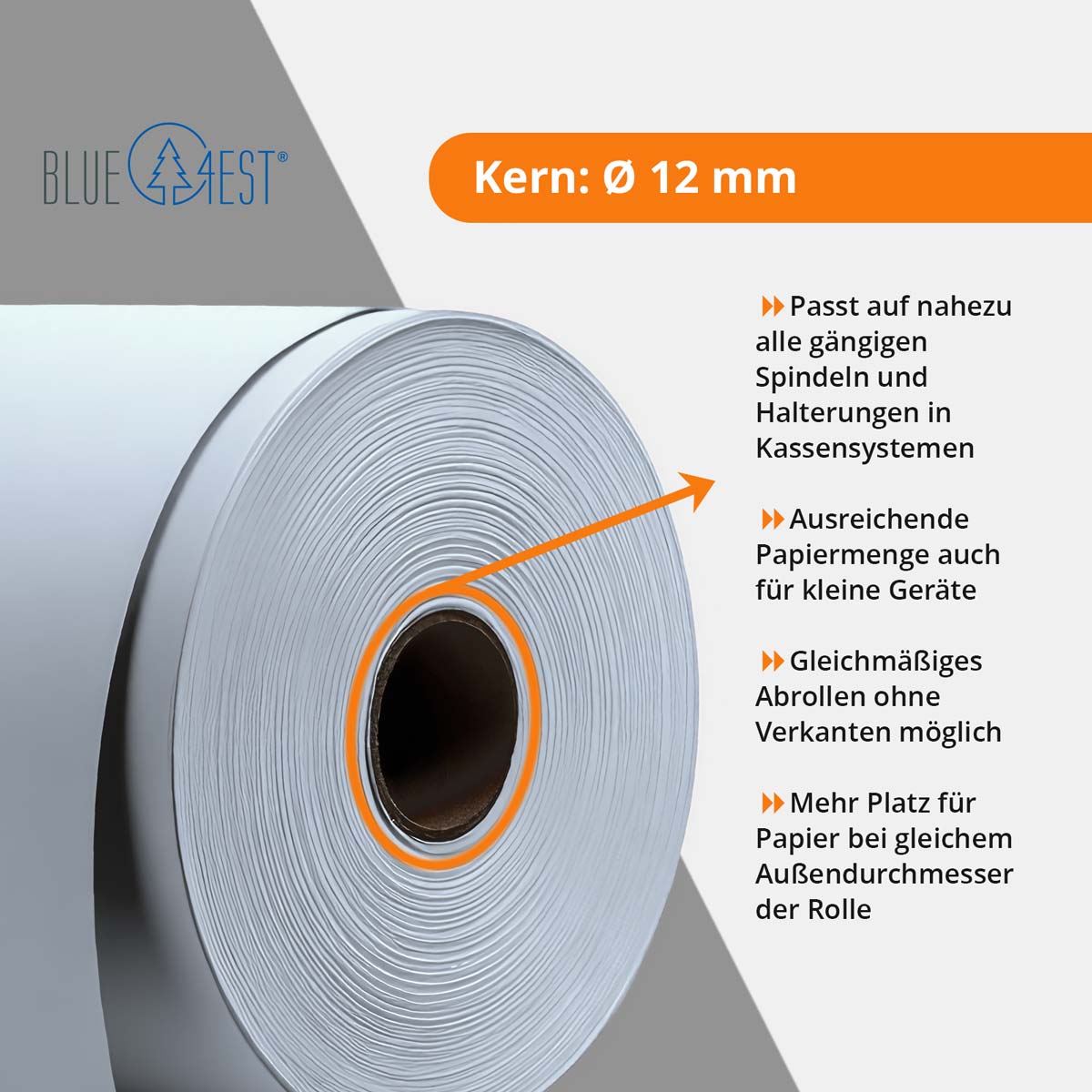Blue4est Kassenrollen Innenkern