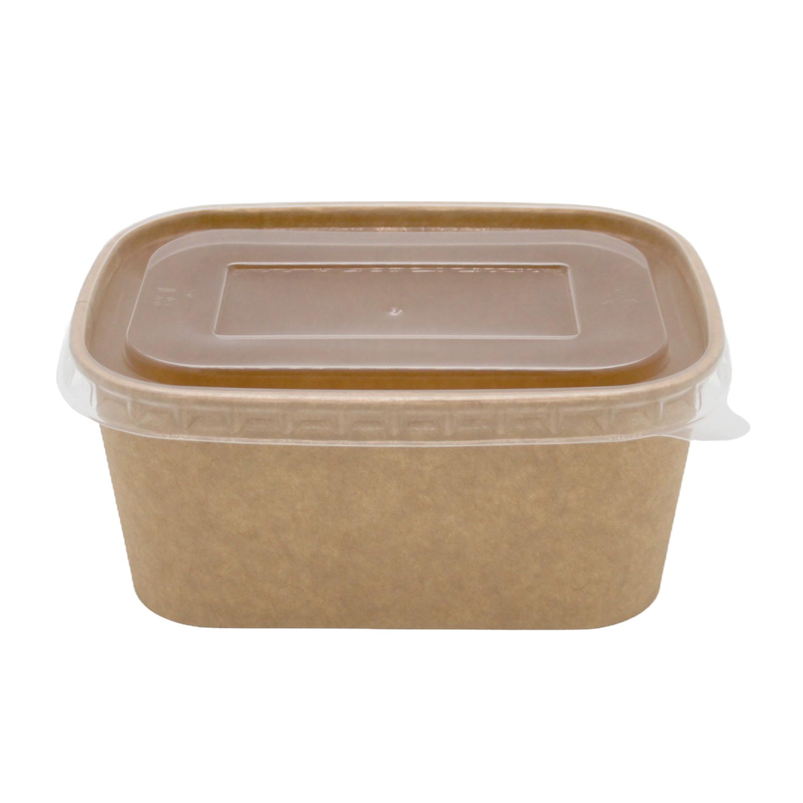 SET: Salatschale rechteckig mit Deckel - 1000ml