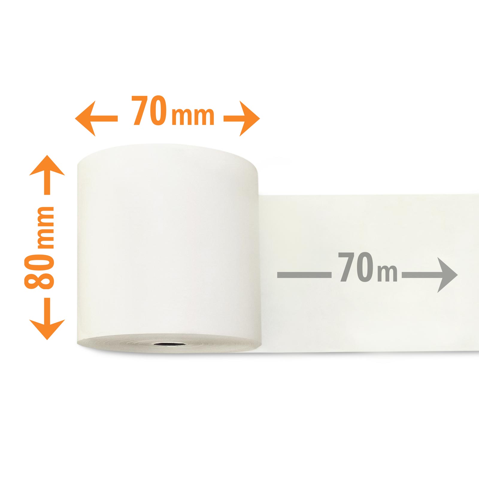 Thermorollen extra lang 70 m