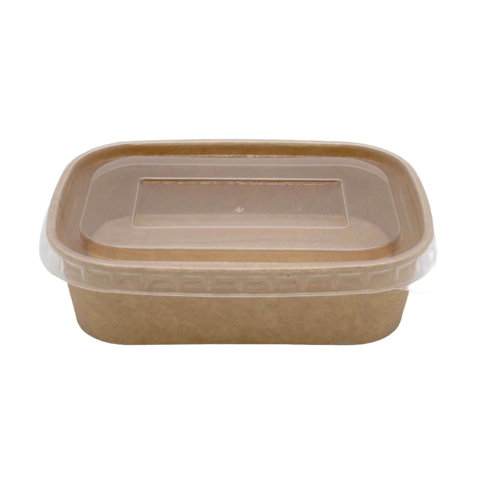 SET: Salatschale rechteckig mit Deckel - 500ml