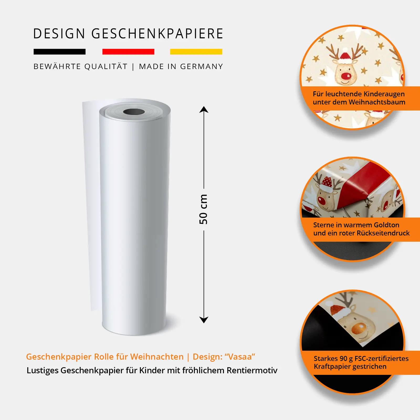 WOGP-WHVASAA - Geschenkpapier Rollen Vasaa - Foto 8