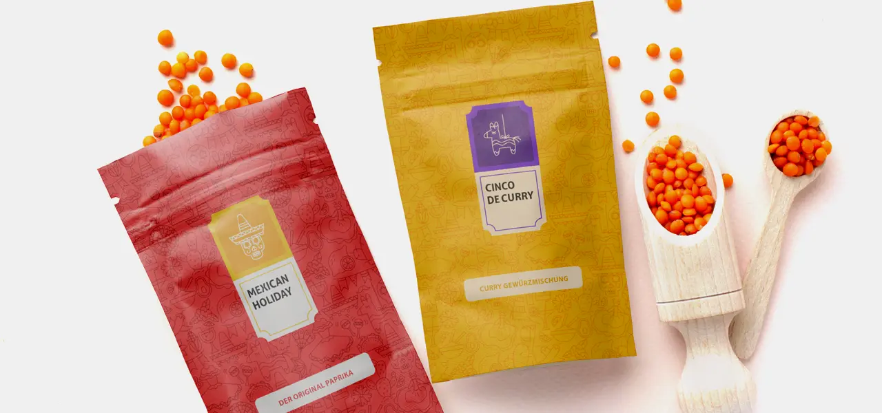 verpackung mit logo