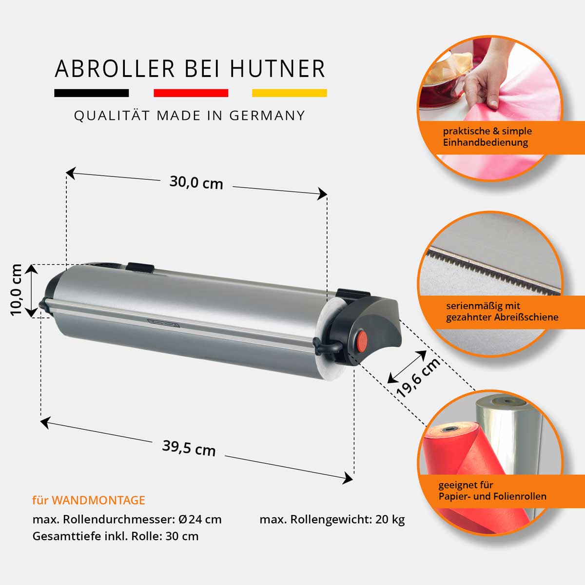 VARIO Wandabroller 30 cm