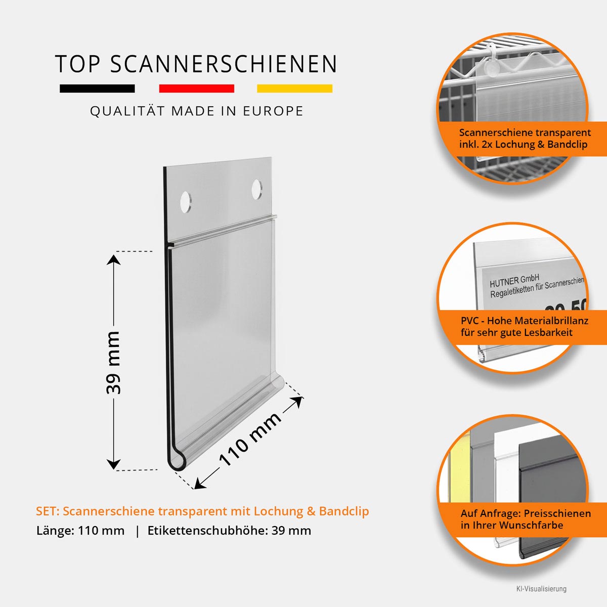 Scannerschiene DBH 11 cm