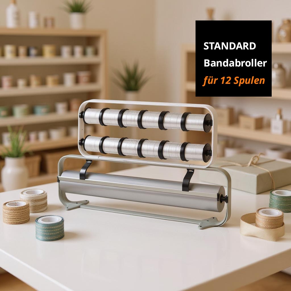 STANDARD Mehrfach Geschenkbandabroller 12 Spulen