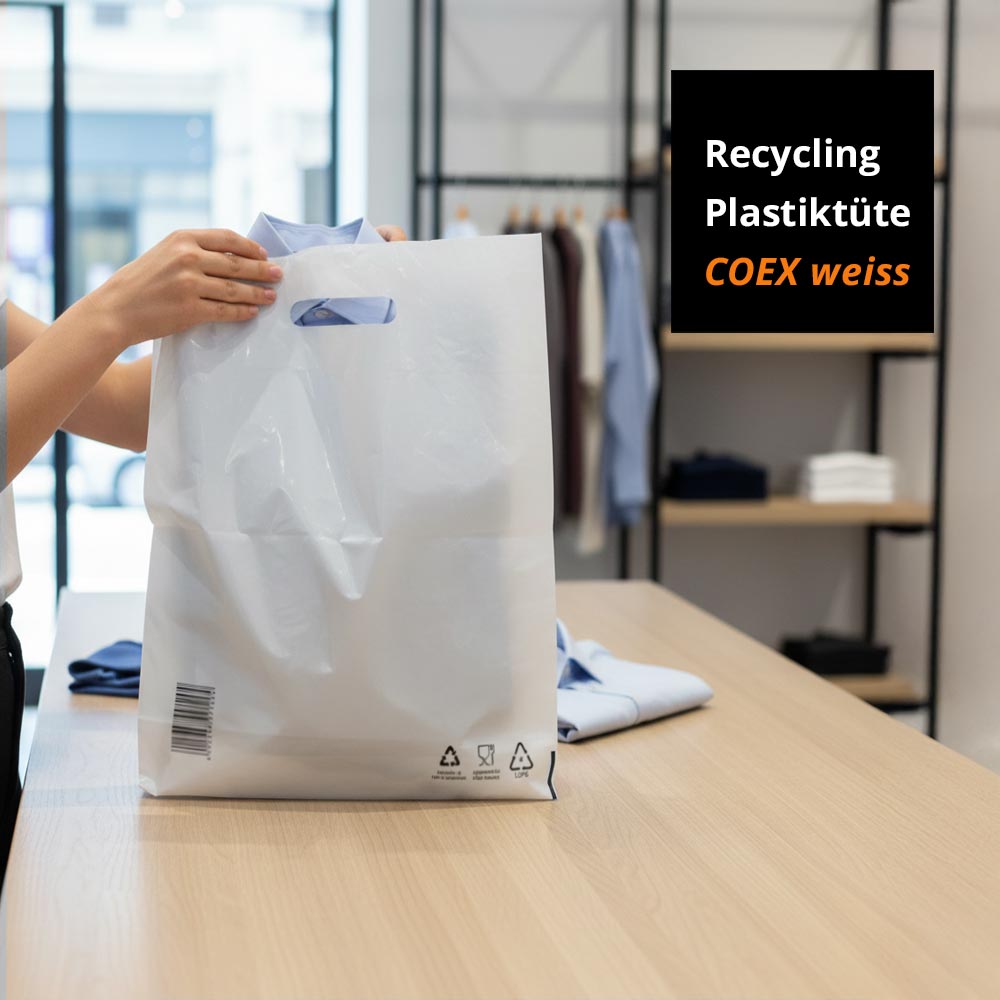 COEX Recycling Plastiktüten weiss
