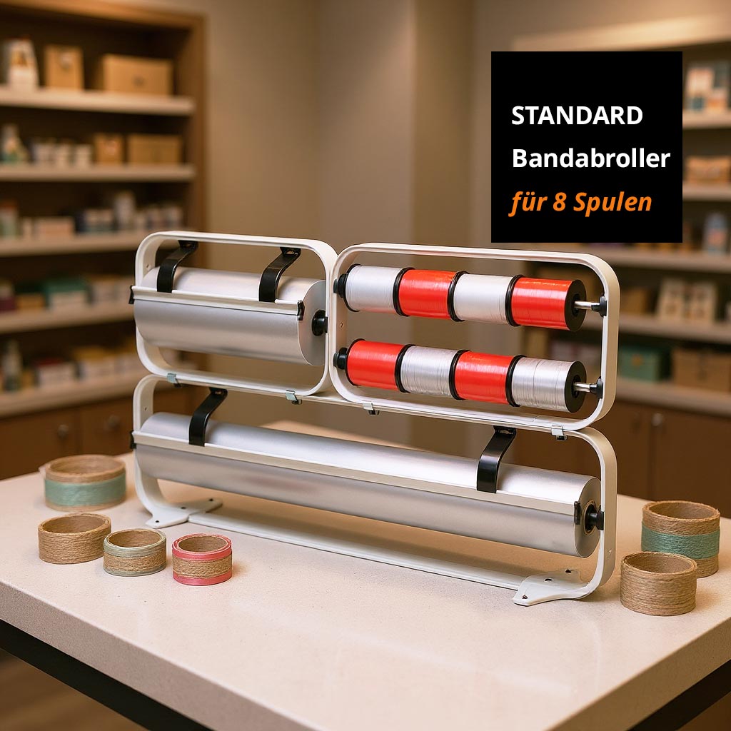 STANDARD Mehrfach Geschenkbandabroller 8 Spulen