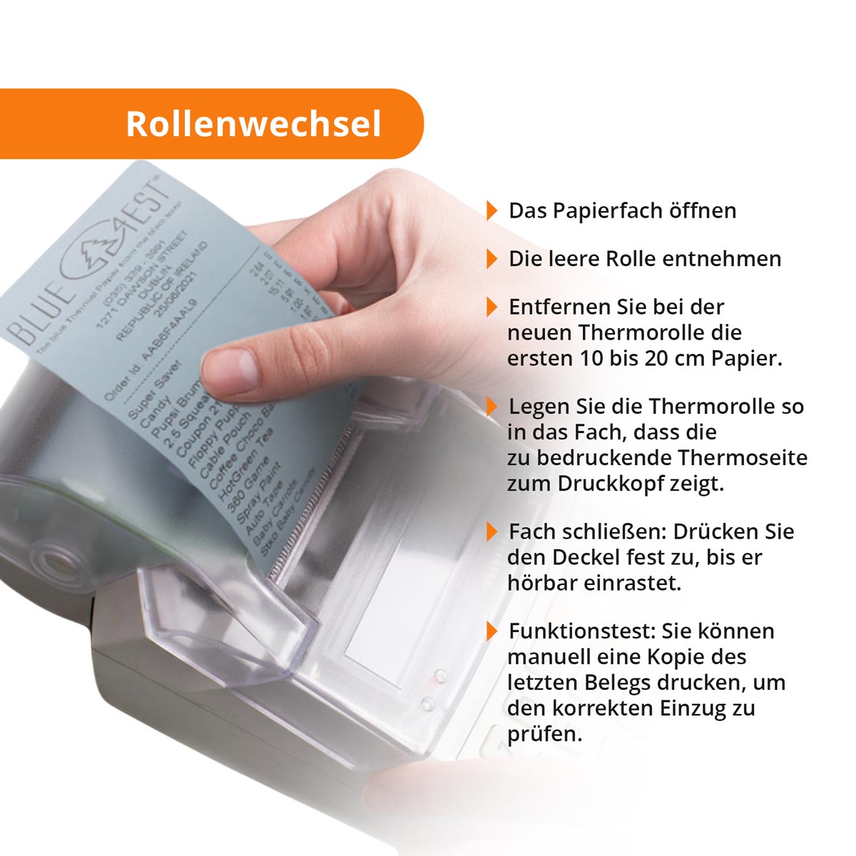 Blue4est® ÖKO Ec-Cash-Rollen für gängige EC-Cash-Systeme