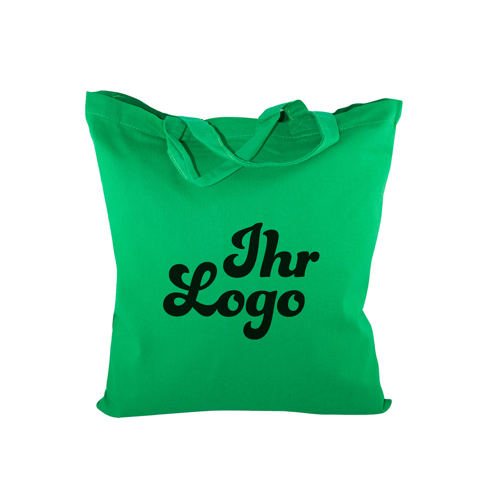 Baumwolltaschen farbig 38x42, H:35cm bedruckt, mit Druck