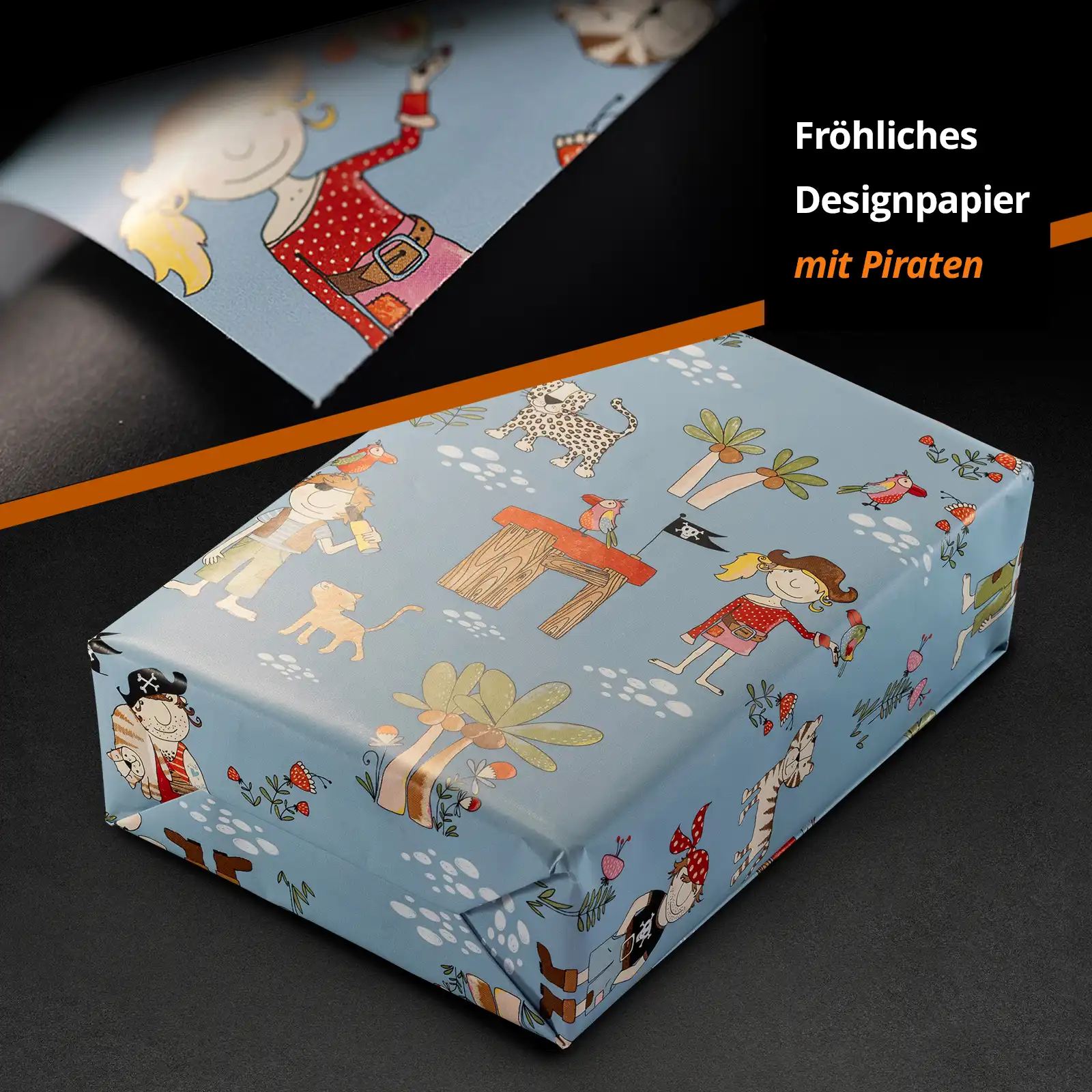 WOGP-GJKIFRBEU - Geschenkpapier Rollen Freibeuter - Foto 4