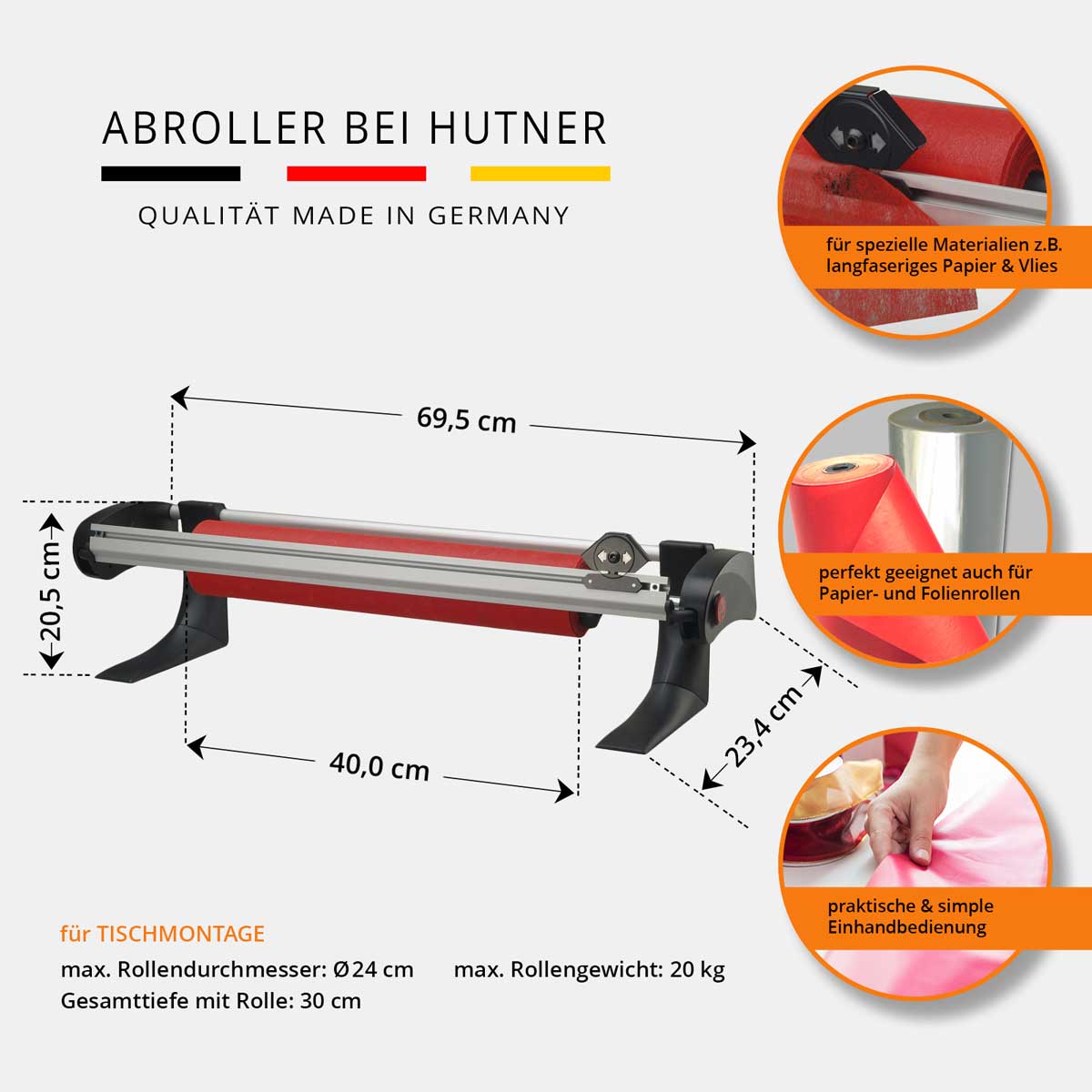 VARIO TwinCut Rollenschneider Tischmontage 40 cm