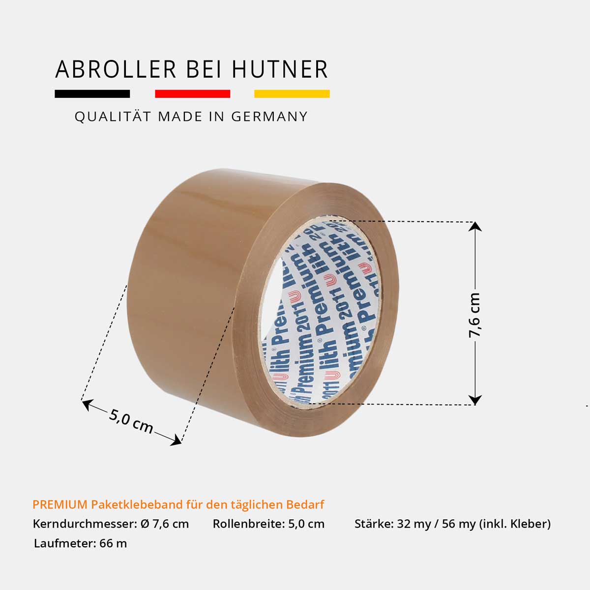 Paketband Rolle braun