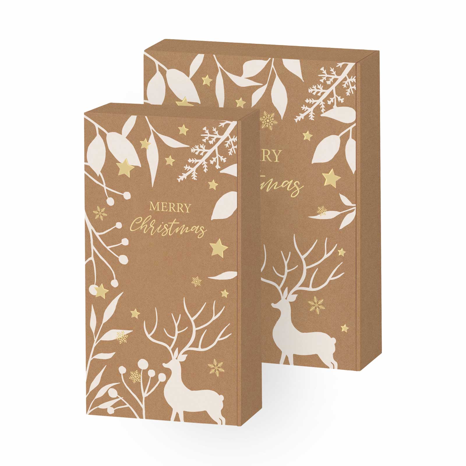MCWK-WHNATWZ - Geschenkkarton natur für Weihnachten - Foto 1