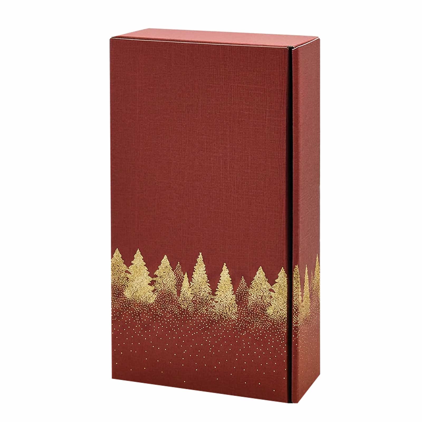 MCWK-WHFIGOTA - 2-er Geschenkkarton bordeaux mit Tannenwald - Foto 1