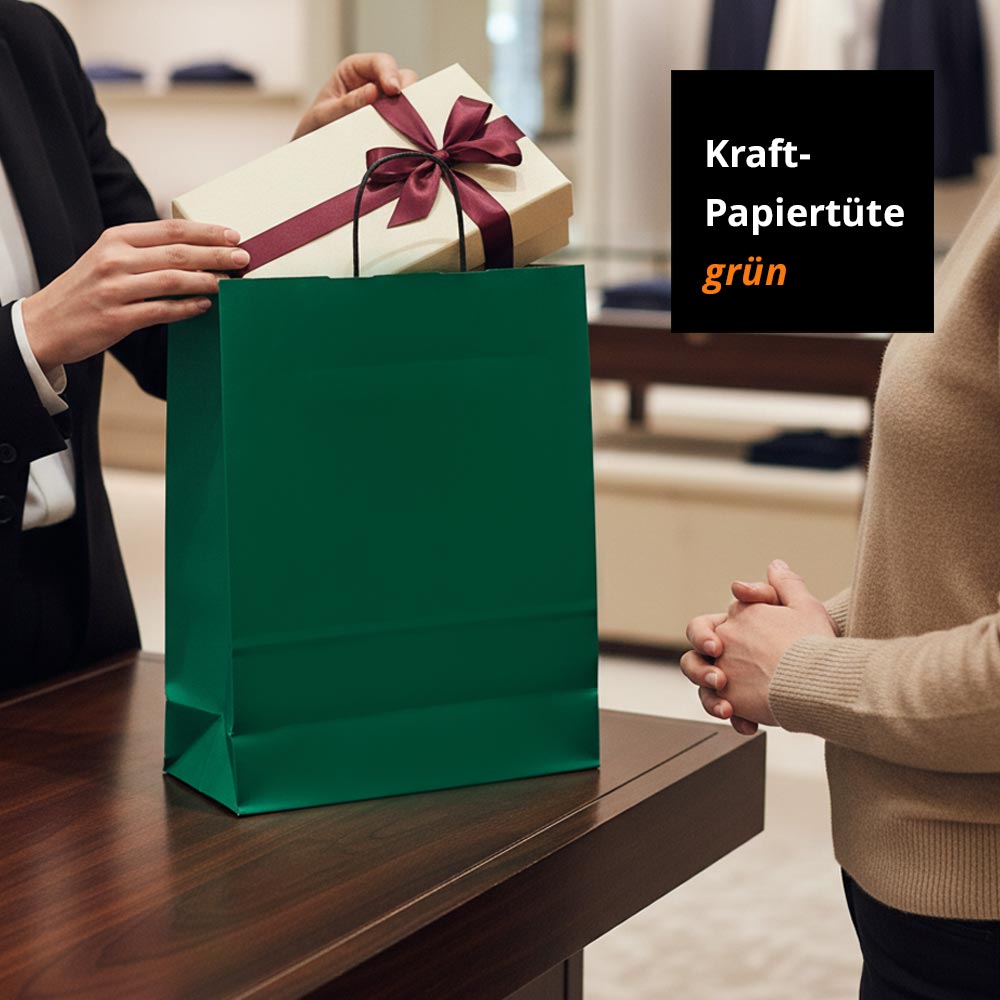 kraft papiertüten grün