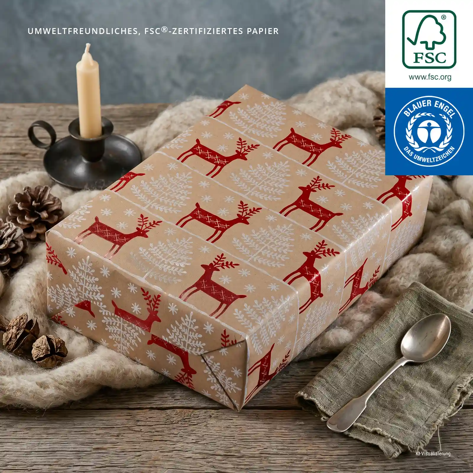 WOGP-WHBRUN - Geschenkpapier Rollen Brunek - Foto 6