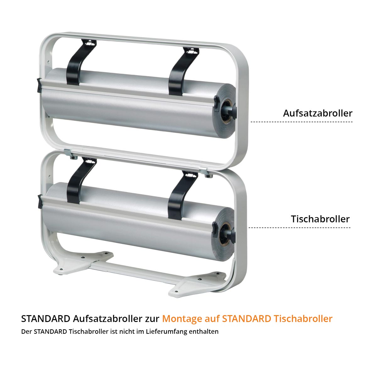 Montage STANDARD Aufsatzabroller Papierabroller