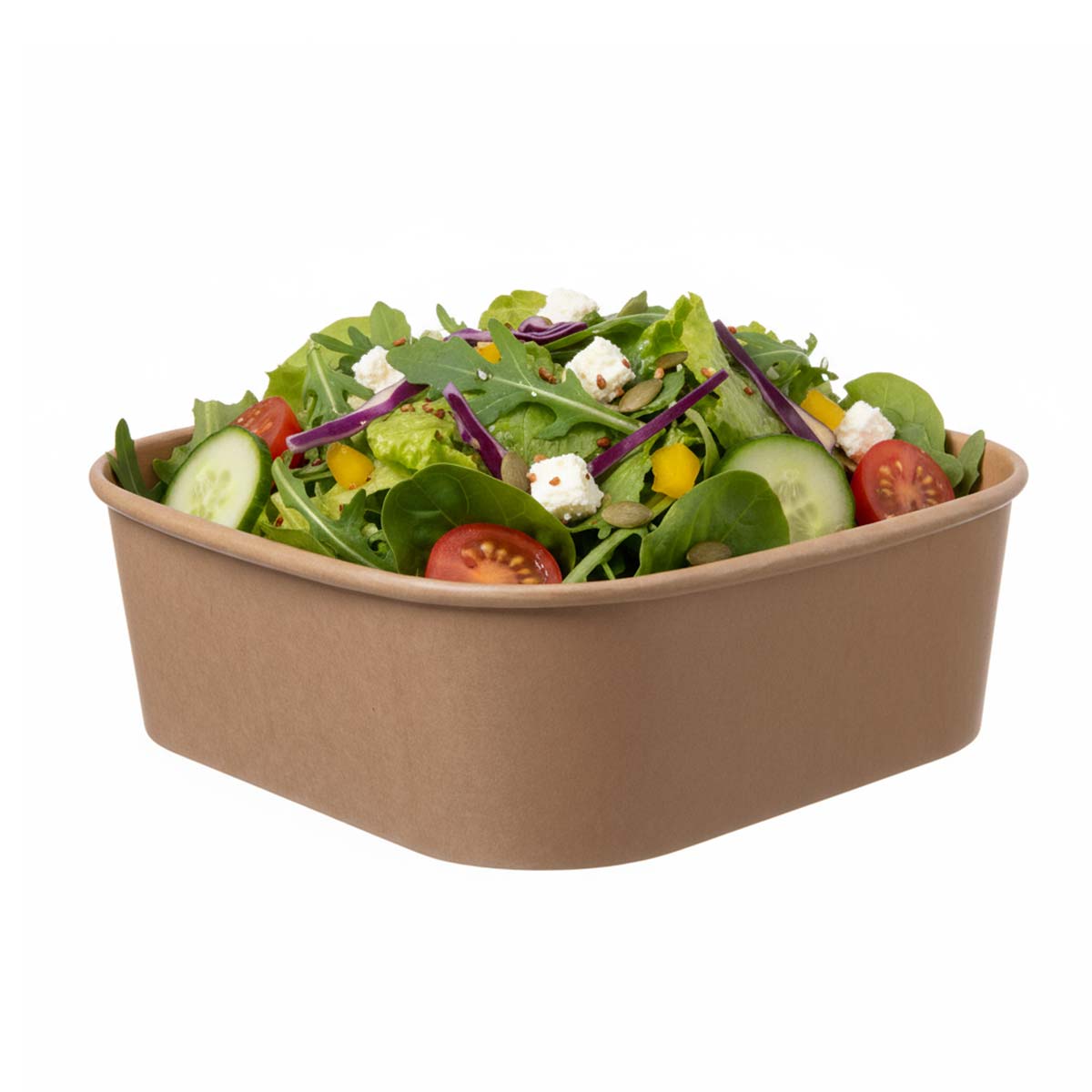 Salatschale Kraftpapier braun ohne Deckel 1000ml