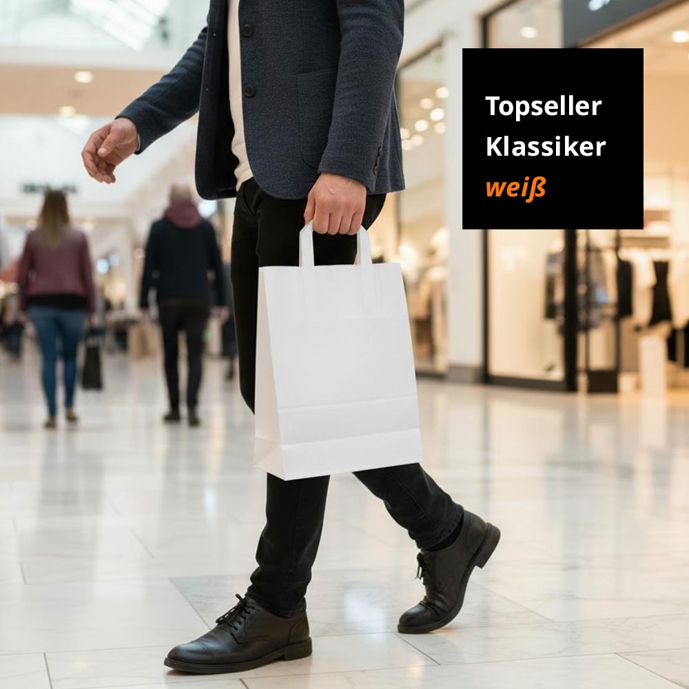 topseller klassiker papiertüten weiß