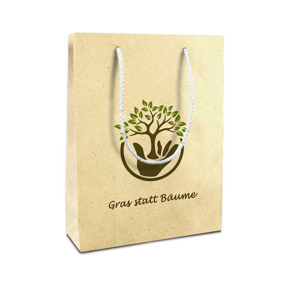 Graspapier Tüte 2-farbig bedruckt