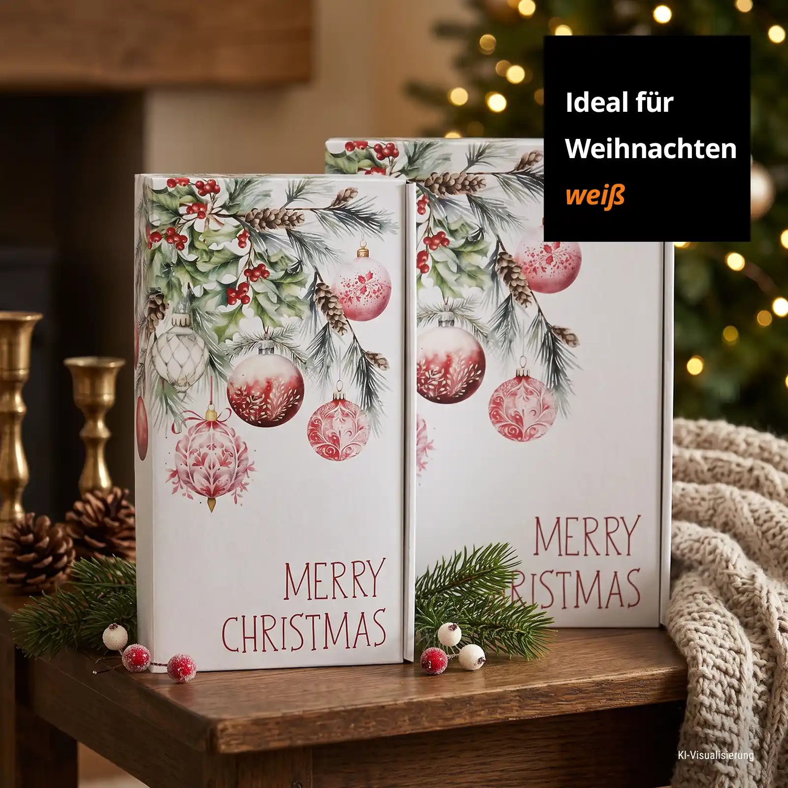 MCWK-WHFIWEKU - Geschenkkarton mit Weihnachtskugeln - Foto 2