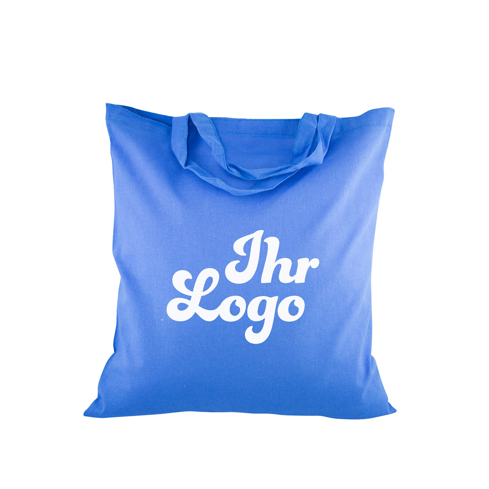 Baumwolltaschen farbig 38x42, H:35cm bedruckt, mit Druck