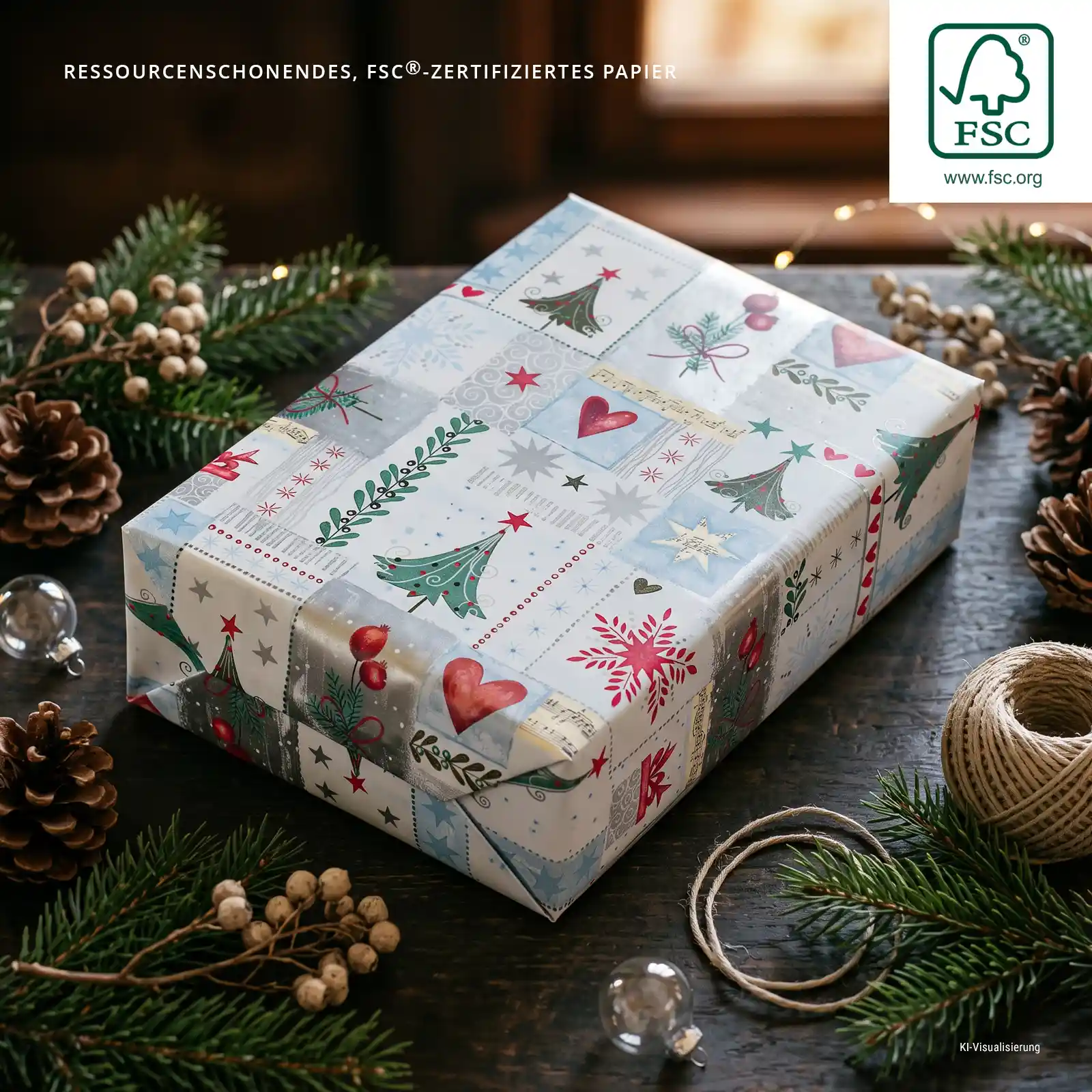 WOGP-WHMIWA - Geschenkpapier Rollen Mittenwald - Foto 2