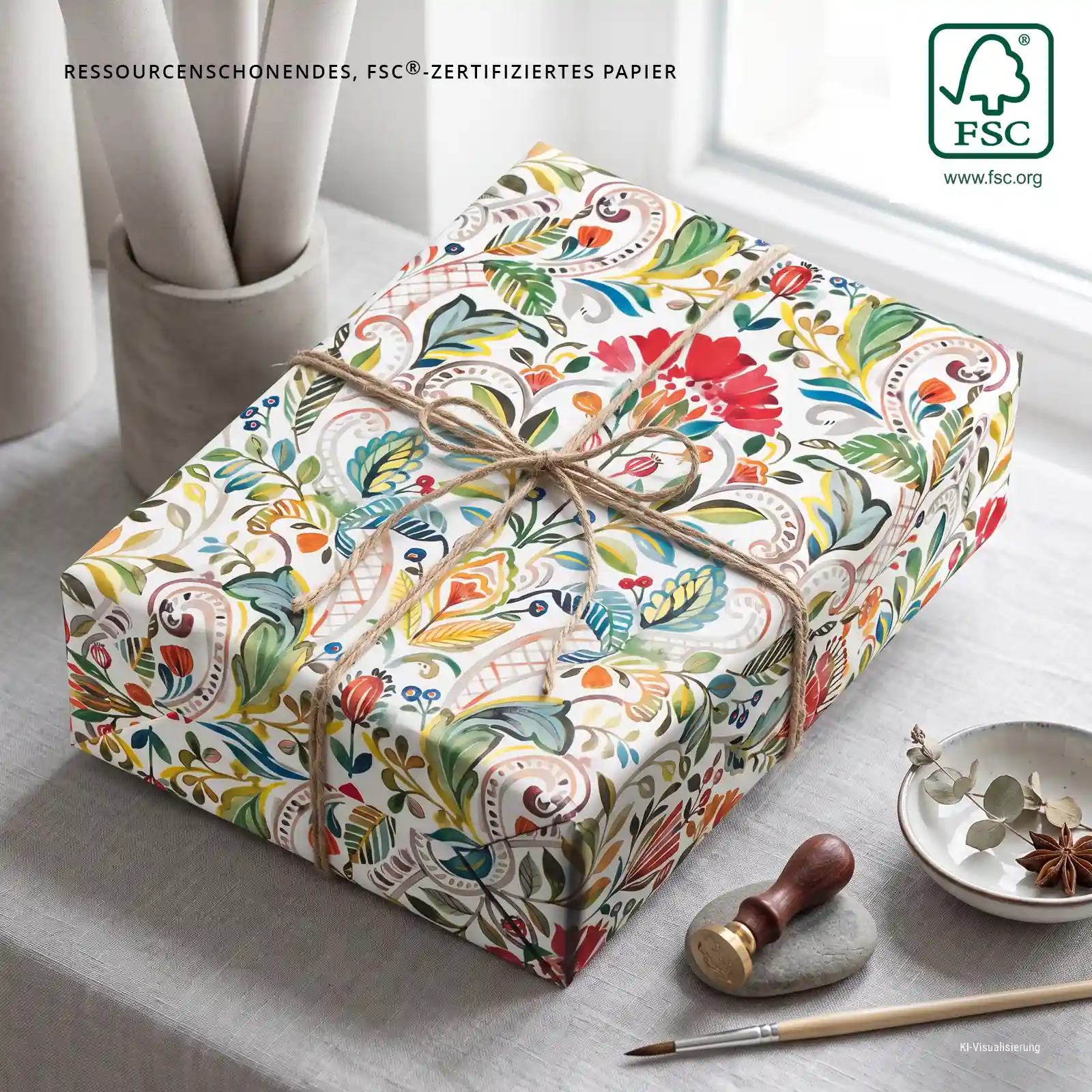 WOGP-GJSANTORIN - Geschenkpapier Rollen Santorin - Foto 6