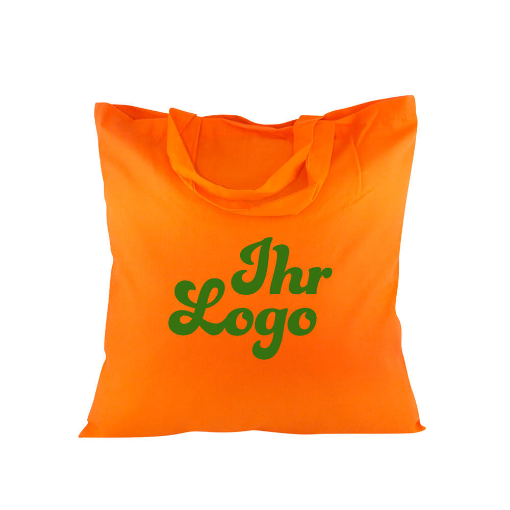 Baumwolltaschen farbig 38x42, H:35cm bedruckt, mit Druck