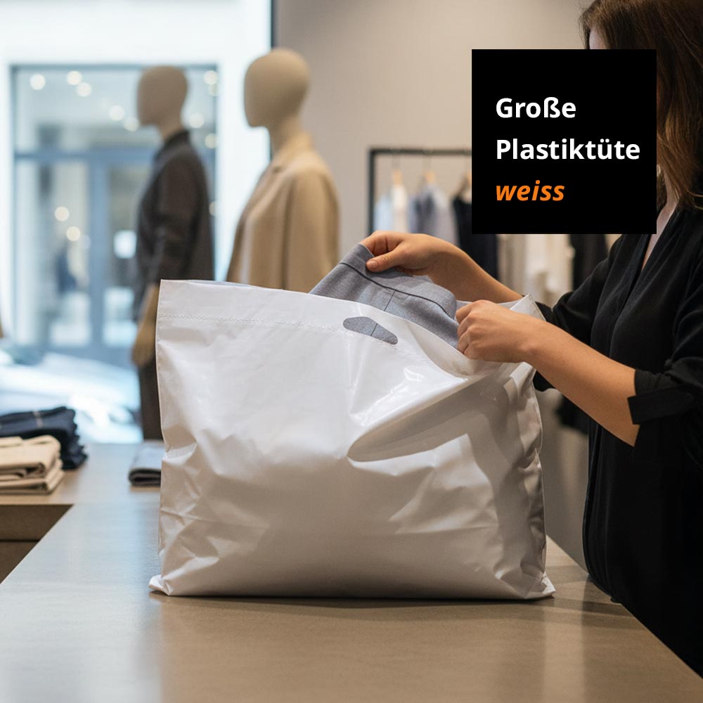 Stabile, große Topseller Plastiktüten weiß