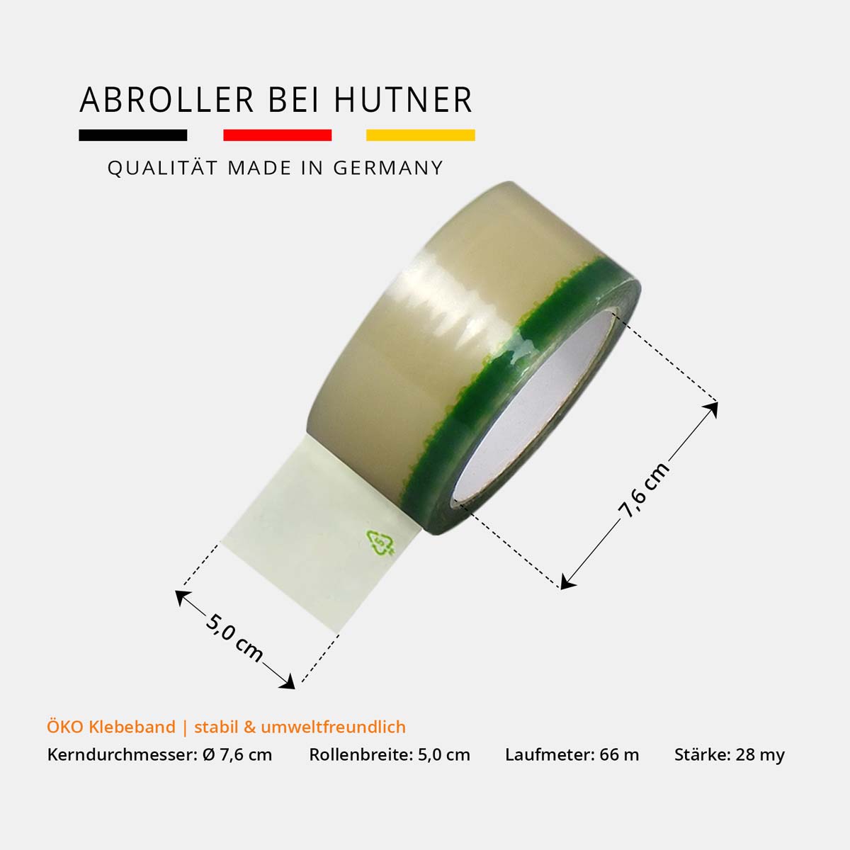 ÖKO Klebeband Rolle transparent