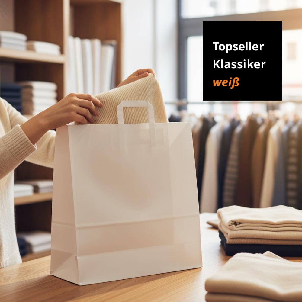 topseller klassiker papiertüten weiß