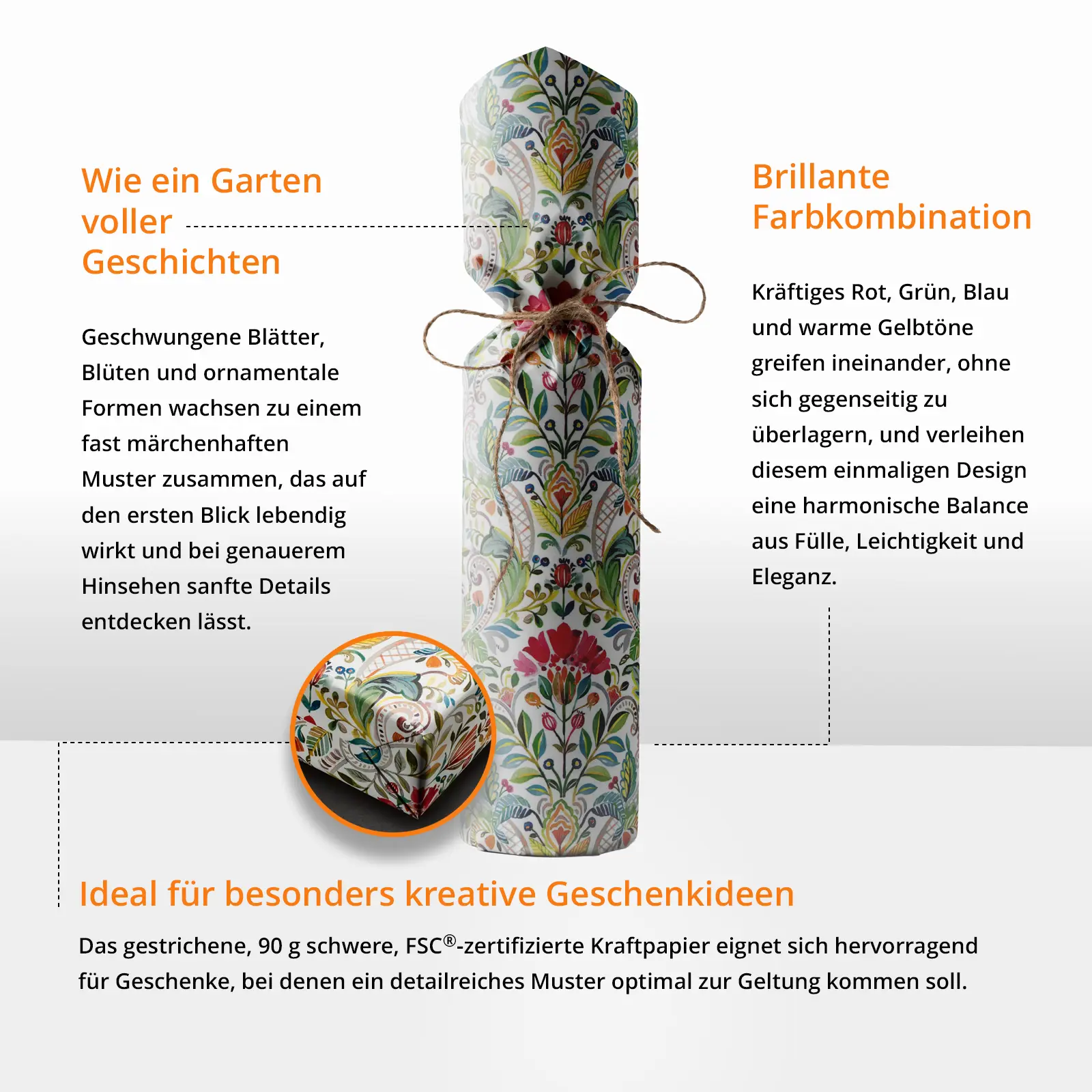 WOGP-GJSANTORIN - Geschenkpapier Rollen Santorin - Foto 3