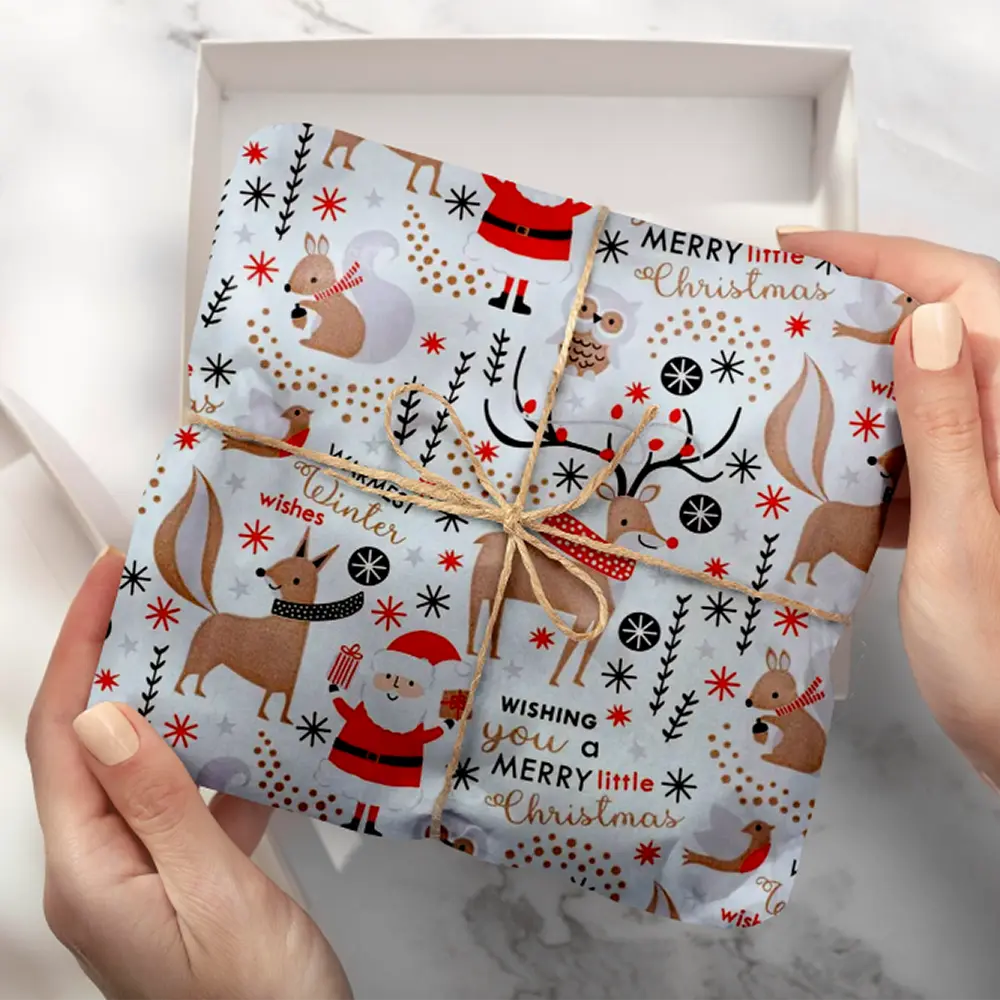 Edles Geschenkpapier für Weihnachten