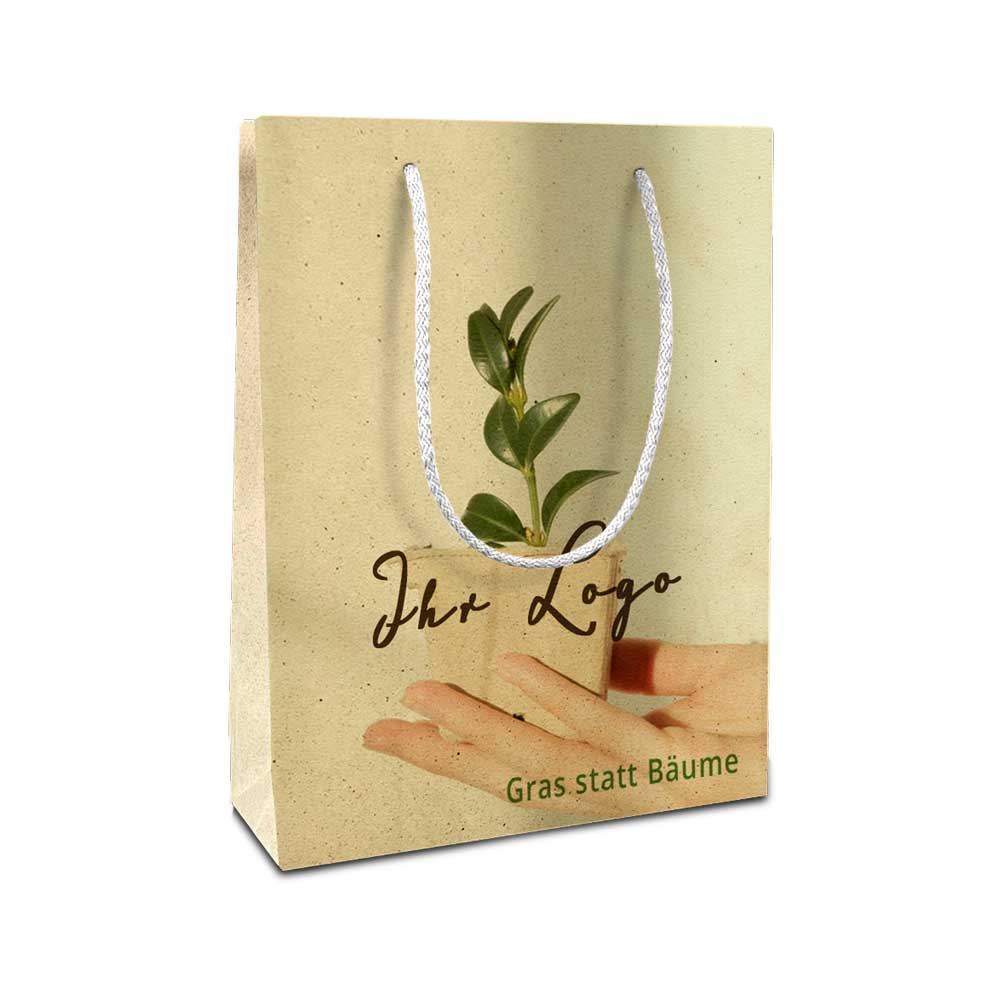 Graspapier Tüten 4-farbig bedrucken
