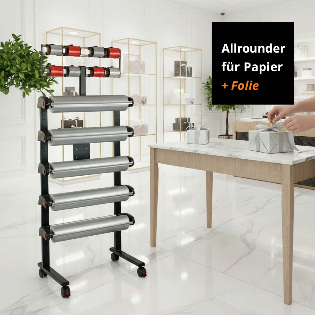 VARIO Multi Abrollständer mit 8 Bandabroller