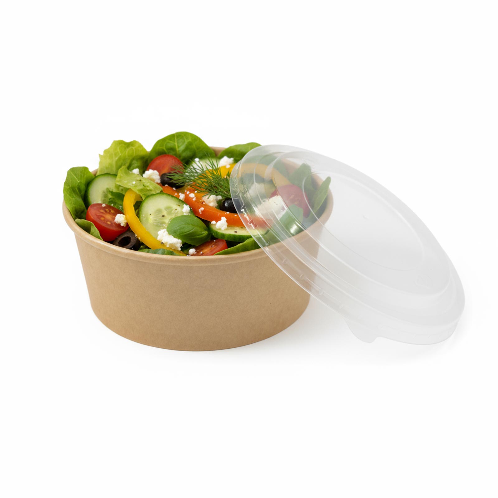 SET: Salatschale rund mit Deckel