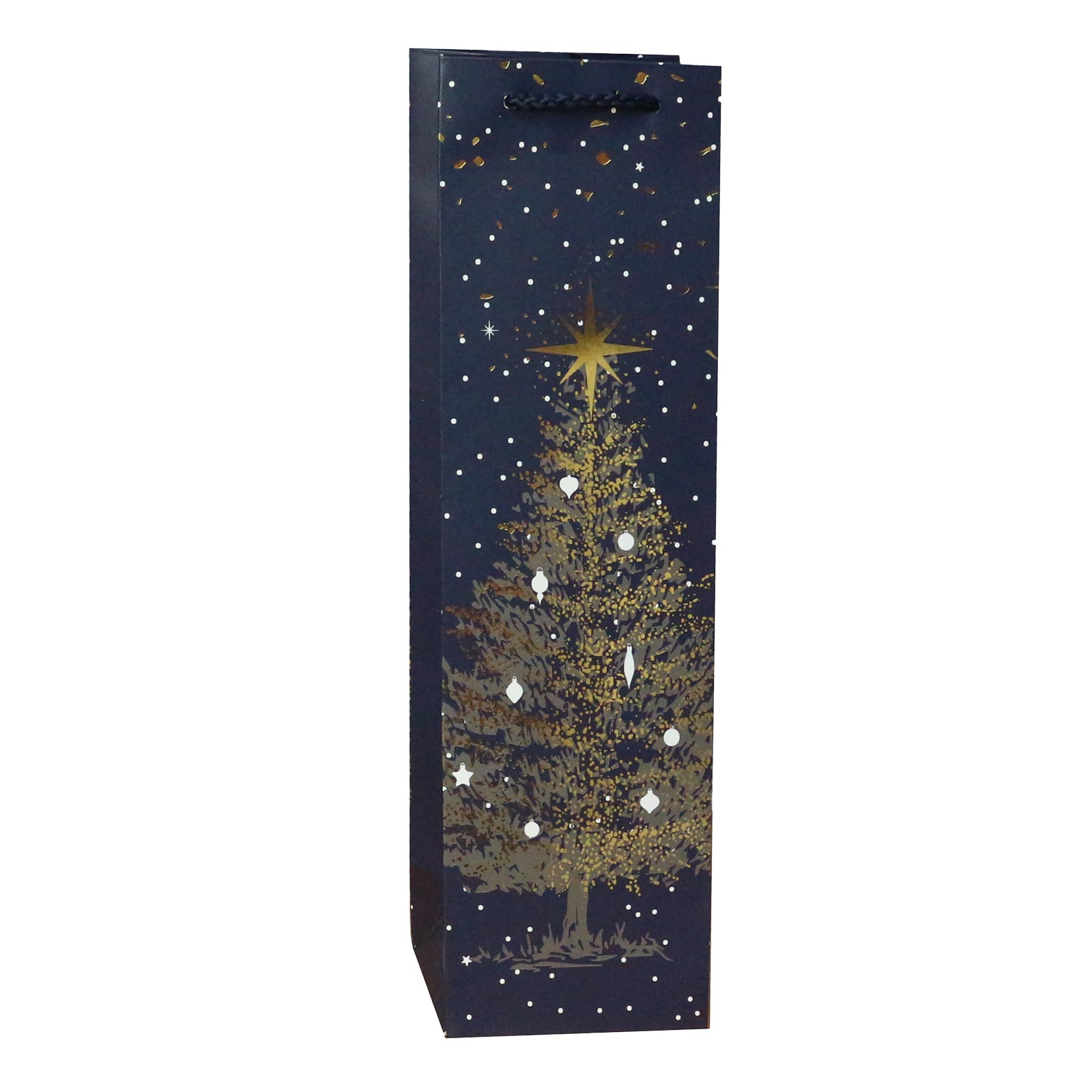 MCFT-NABLWHB - Geschenktüten blau mit goldenem Weihnachtsmotiv - Foto 1