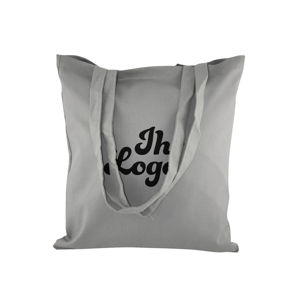 Baumwolltaschen farbig 38x42, H:70cm bedruckt, mit Druck
