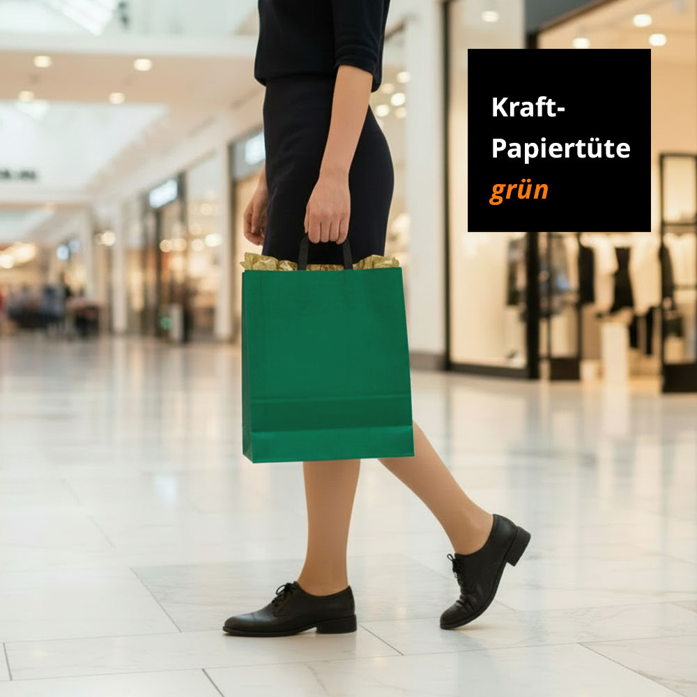 kraft papiertüten grün