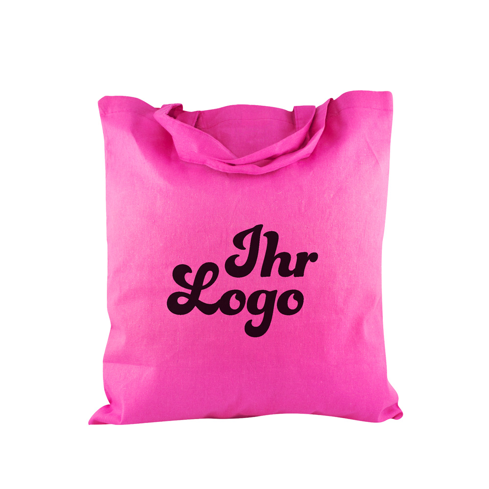 Baumwolltaschen farbig 38x42, H:35cm bedruckt, mit Druck
