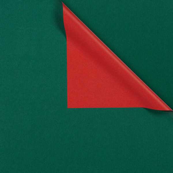 Geschenkpapierrolle Design Kraftpapier, rot grün