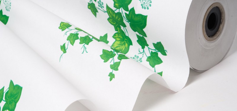 0,14 €/m 50cm Blumen-Papier Graspapier Neutral 330m Seidenpapier große Rolle 