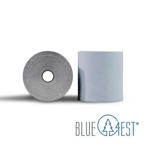 Blue4est 57mm x40m ⌀56mm, Öko Thermorollen, blaue Bonrollen ohne Aufdruck