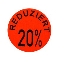 Haftetiketten Aktionsetiketten Etiketten Aufkleber Rot 32mm Reduziert 10 Rollen 
