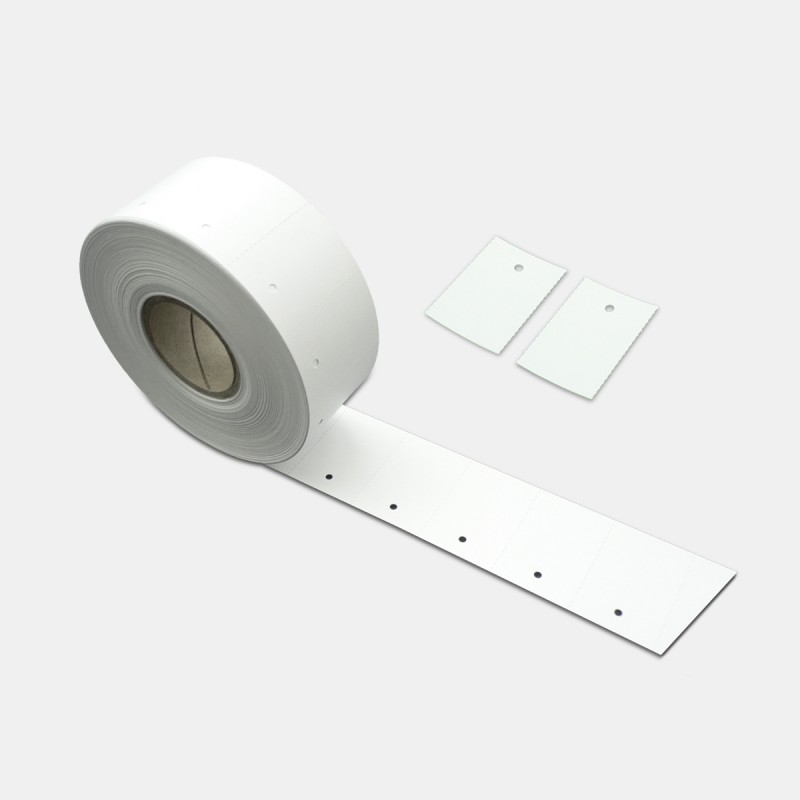 1.000 Kartonetiketten einzeln 35x45 weiß Blanko Karton Etiketten 